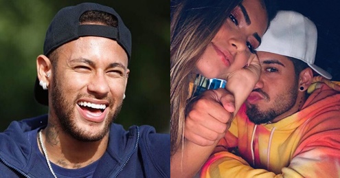 Neymar posta foto ao lado da namorada de Zé Felipe e o cantor rebate: ‘se tivesse essa bola toda era melhor do mundo’