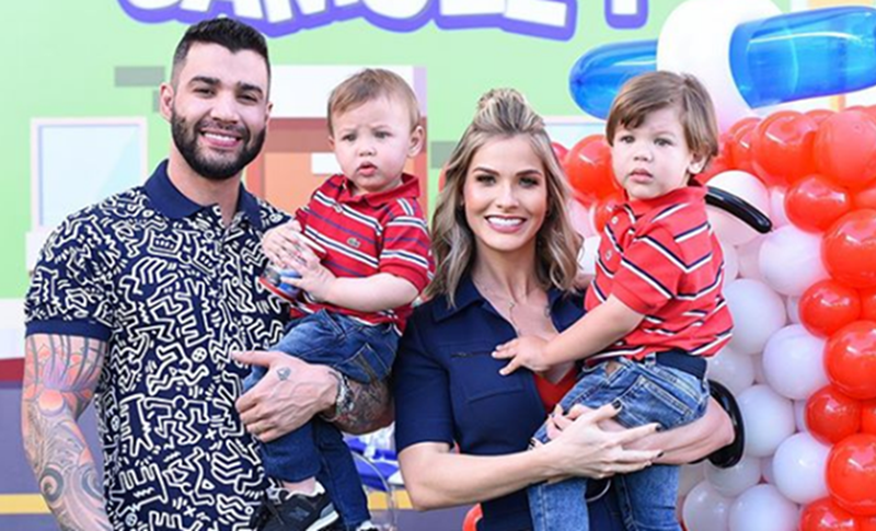 Andressa Suita pede agasalhos para crianças carentes em vez de presentes para os filhos em aniversário Andressa Suita pede agasalhos para crianças carentes em vez de presentes para os filhos em aniversário