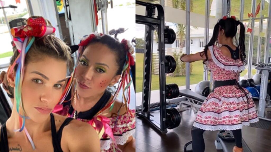 Na academia da fazenda, Andressa mostra personal ensinando treino inusitado: "Isso é sério?" Na academia da fazenda, Andressa mostra personal ensinando treino inusitado: "Isso é sério?"