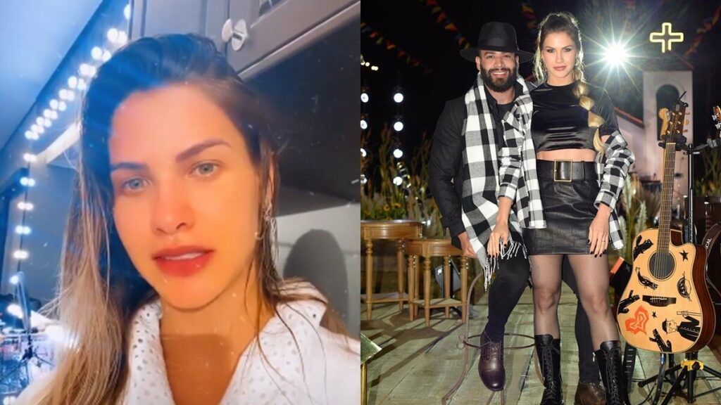 De surpresa, Andressa Suita aparece se arrumando toda e anuncia gravação do DVD de Gusttavo Lima De surpresa, Andressa Suita aparece se arrumando toda e anuncia gravação do DVD de Gusttavo Lima