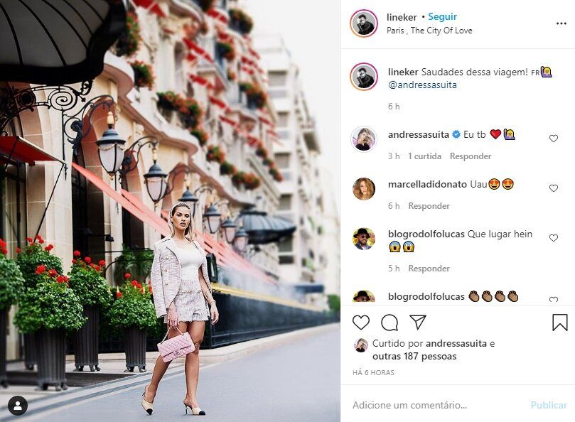 Andressa Suita aparece deslumbrante em ensaio fotográfico na frança e lamenta saudades Andressa Suita aparece deslumbrante em ensaio fotográfico na frança e lamenta saudades