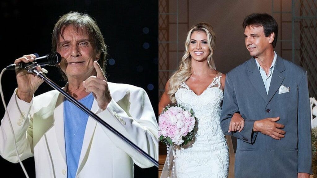 Após foto de casamento, fã de Andressa Suita compara pai da modelo ao Rei Roberto Carlos Após foto de casamento, fã de Andressa Suita compara pai da modelo ao Rei Roberto Carlos