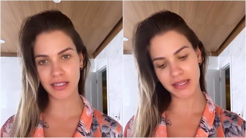 Momentos antes de dormir, Andressa Suita usa faixa que ganhou de amiga e brinca: "Me sinto com 15 anos" Momentos antes de dormir, Andressa Suita usa faixa que ganhou de amiga e brinca: "Me sinto com 15 anos"