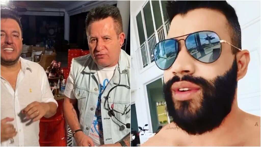 Em live, clima esquenta entre Bruno e Marrone e Gusttavo Lima é citado: "Sempre você fala" Em live, clima esquenta entre Bruno e Marrone e Gusttavo Lima é citado: "Sempre você fala"