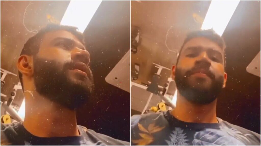 Em noite na fazenda, Gusttavo Lima assiste show de pagode na academia Em noite na fazenda, Gusttavo Lima assiste show de pagode na academia