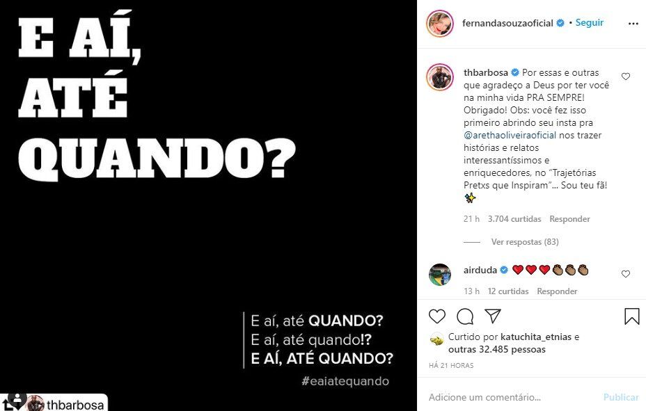 Thiaguinho se declara para a ex-esposa, Fernanda Souza: "Agradeço a Deus por ter você na minha vida" Thiaguinho se declara para a ex-esposa, Fernanda Souza: "Agradeço a Deus por ter você na minha vida"