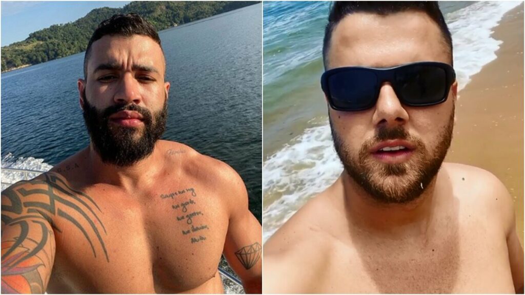 Gusttavo Lima se pronuncia sobre foto de sunga de Zé Neto: "Só pode ser montagem" Gusttavo Lima se pronuncia sobre foto de sunga de Zé Neto: "Só pode ser montagem"