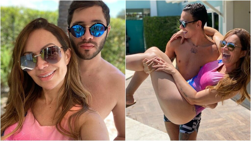 Domingo em família: Solange Almeida aproveita dia com o namorado e os filhos Domingo em família: Solange Almeida aproveita dia com o namorado e os filhos