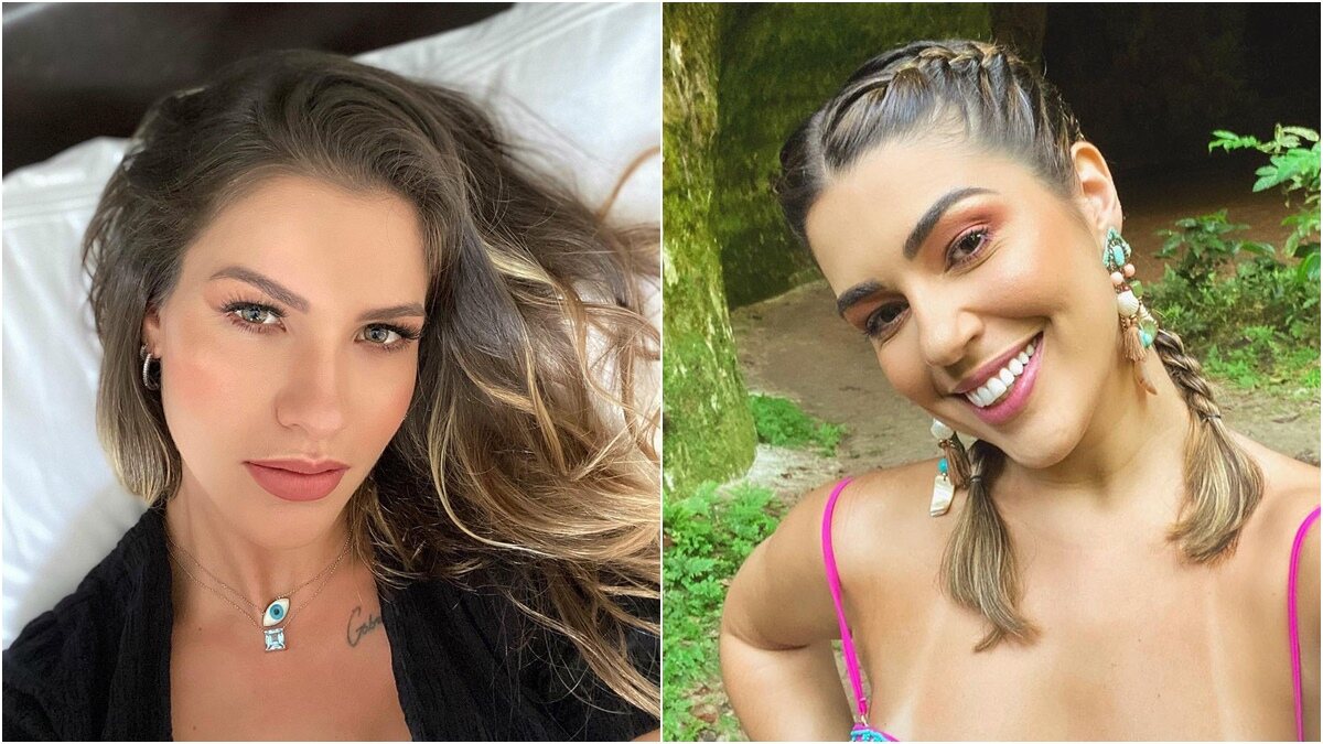 Andressa Suita aposta em novo penteado e ganha elogio de Vivian Amorim:  