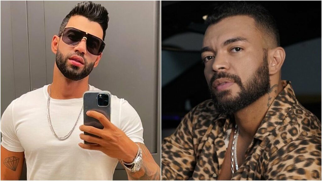 Solteiro? Gusttavo Lima surge estiloso e Thiago Brava provoca: "Cabeça a milhão" Solteiro? Gusttavo Lima surge estiloso e Thiago Brava provoca: "Cabeça a milhão"