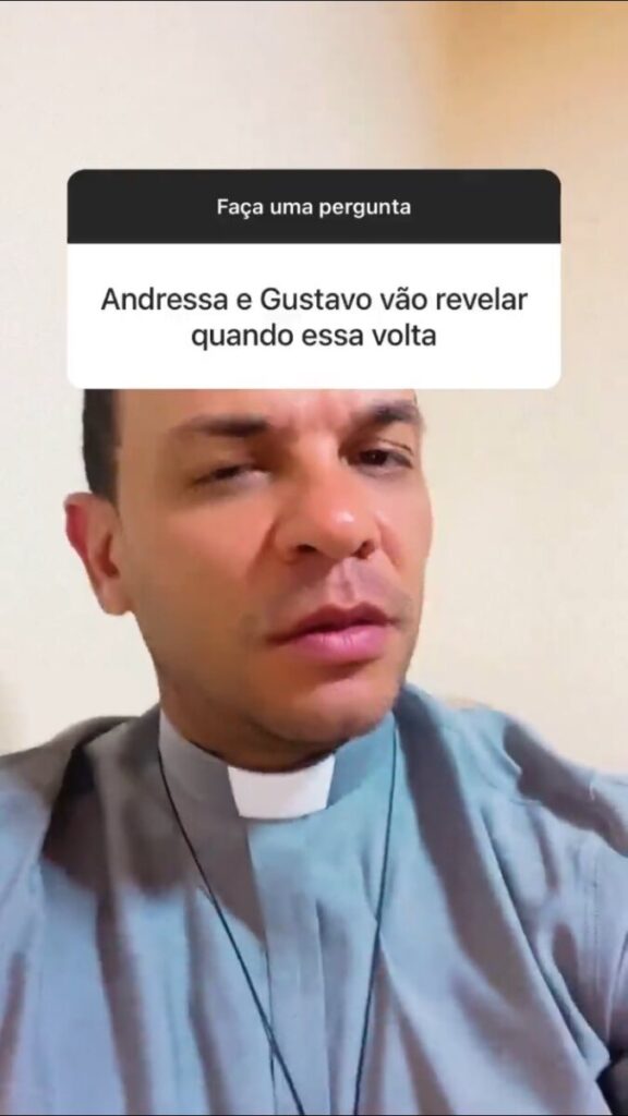 Padre que casou Andressa Suita e Gusttavo Lima ironiza volta do casal: "Uai, ainda não revelaram?" 