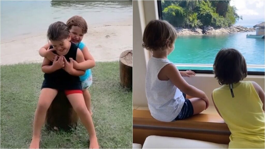Andressa Suita mostra os filhos sorridentes em Angra dos Reis: "É amor que fala?" Andressa Suita mostra os filhos sorridentes em Angra dos Reis: "É amor que fala?"