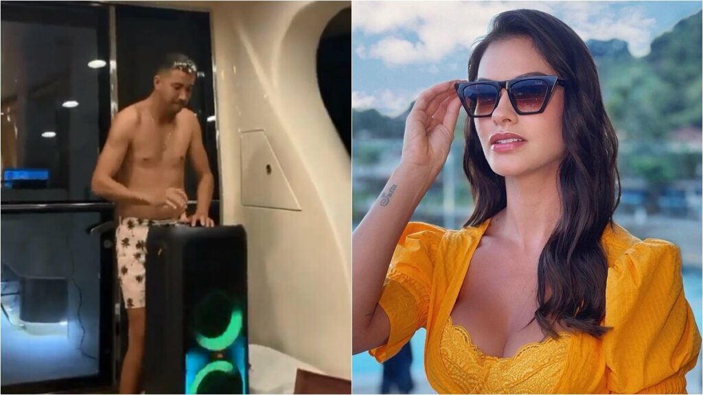 Andressa Suita mostra irmão de Gusttavo Lima escutando música em pousada de luxo em Angra dos Reis Andressa Suita mostra irmão de Gusttavo Lima escutando música em pousada de luxo em Angra dos Reis