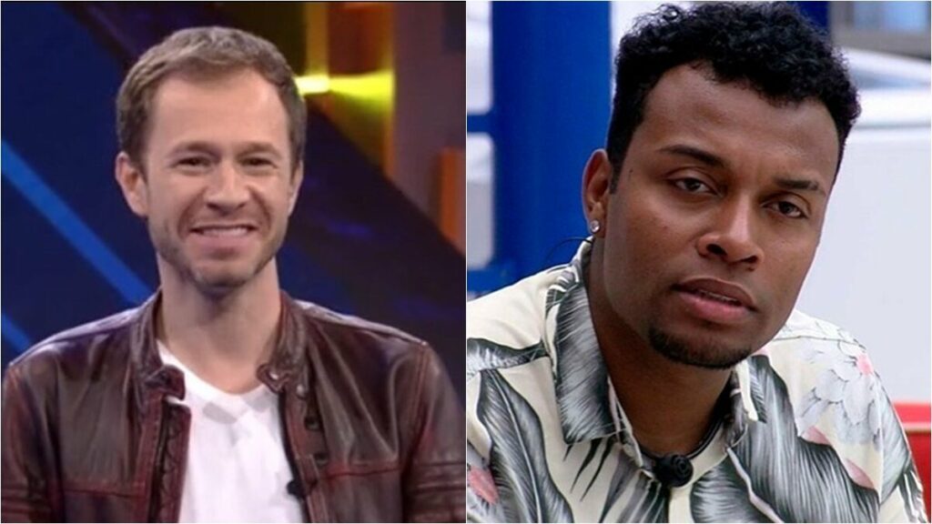 Ex-BBB Nego Di discorda da explicação de Tiago Leifert em eliminação de Projota e ameaça apresentador: "Vou te pegar" Ex-BBB Nego Di discorda da explicação de Tiago Leifert em eliminação de Projota e ameaça apresentador: "Vou te pegar"