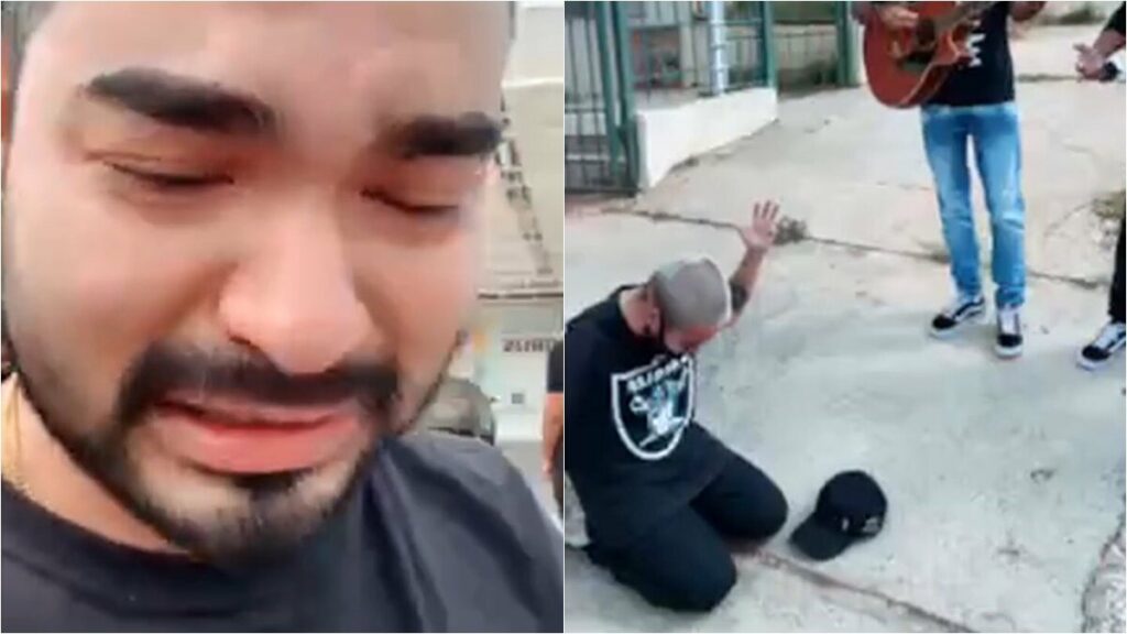 Yudi Tamashiro chora e ora em hospital onde a mãe está internada com Covid-19 Yudi Tamashiro chora e ora em hospital onde a mãe está internada com Covid-19