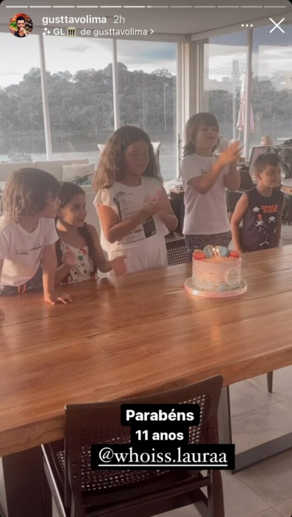 Sobrinha de Gusttavo Lima faz aniversário e comemora com festa na fazenda da família  
