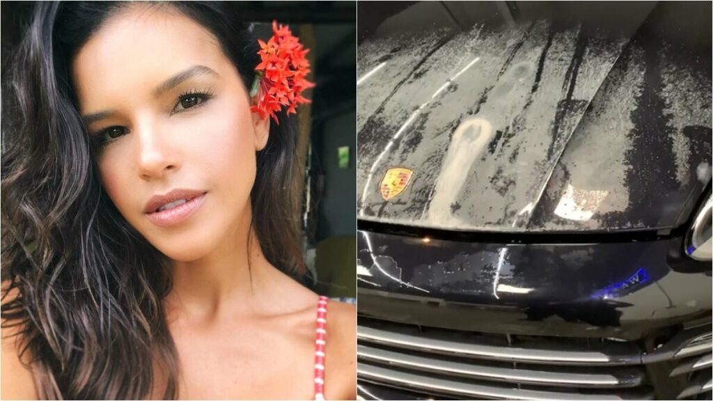 Mariana Rios diz que Porsche ficou danificada após fortes chuvas: "Infiltração gigante"  