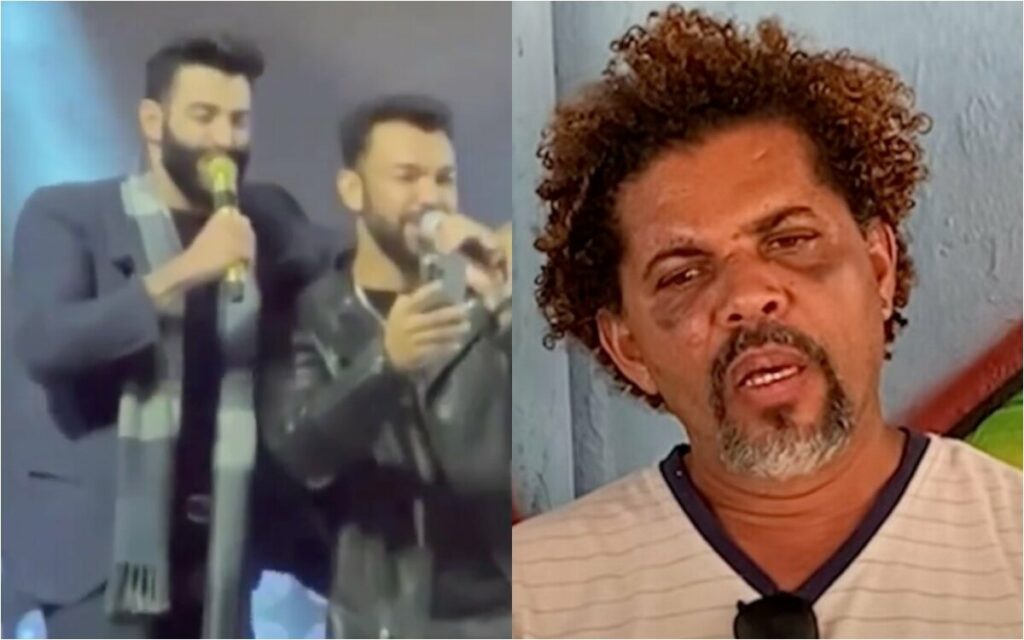 Em show, Gusttavo Lima e Thiago Brava cantam a música do sem-teto do Distrito Federal  