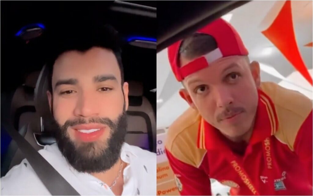 Gusttavo Lima doa kit churrasco para frentista após quase ficar sem gasolina na estrada Gusttavo Lima doa kit churrasco para frentista após quase ficar sem gasolina na estrada