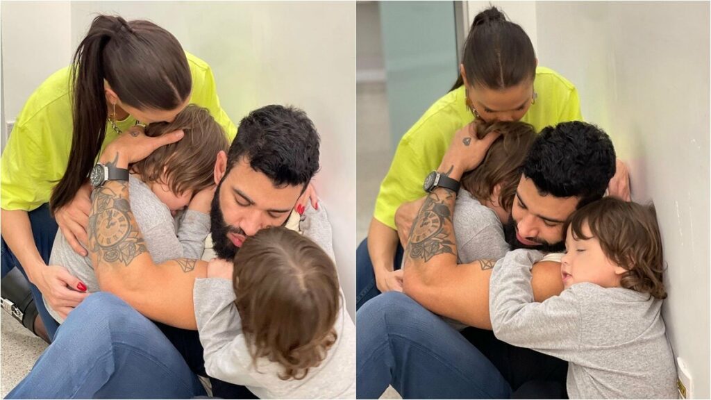 Família unida! Andressa Suita e Gusttavo Lima aparecem com os filhos em fotos no Instagram  