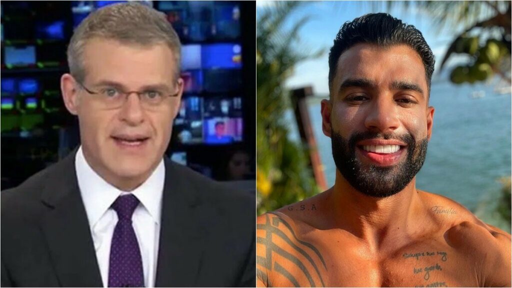 Apresentador do Jornal da Band critica Gusttavo Lima após choro do cantor em vídeo: "Aguenta o rojão" Apresentador do Jornal da Band critica Gusttavo Lima após choro do cantor em vídeo: "Aguenta o rojão"