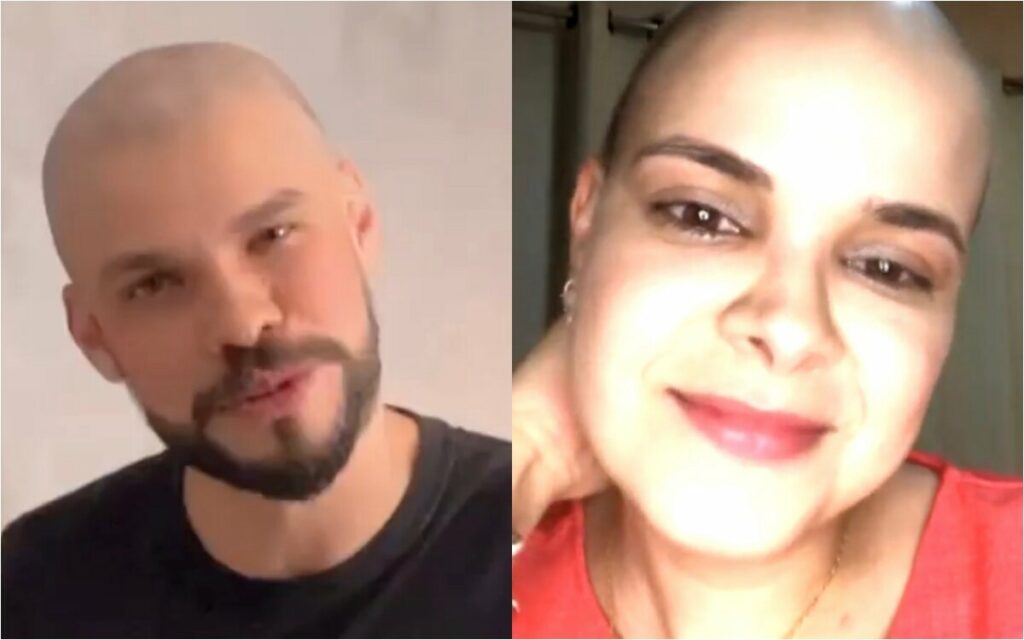 Alexandre Suita, irmão de Andressa Suita, raspa a cabeça para pagar promessa Alexandre Suita, irmão de Andressa Suita, raspa a cabeça para pagar promessa