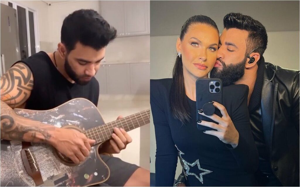 Gusttavo Lima faz 'show particular' para Andressa Suita: "Lindo" Gusttavo Lima faz 'show particular' para Andressa Suita: "Lindo"