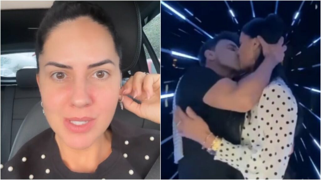 Graciele Lacerda dá beijão em Zezé e recebe críticas: "Desnecessário"  